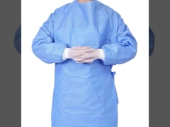 Breathable Surgical Gown Non Woven Adjustable For Hospital