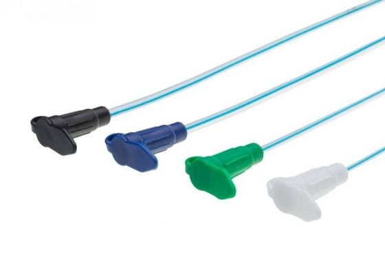 Ống cấp liệu PVC 4-22FR y tế Ống hình chữ nhật dùng một lần có đánh dấu nhiều màu